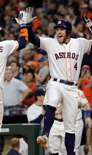Astros hit MLB-record 6 HRs in 2 innings, beat A's 15-0